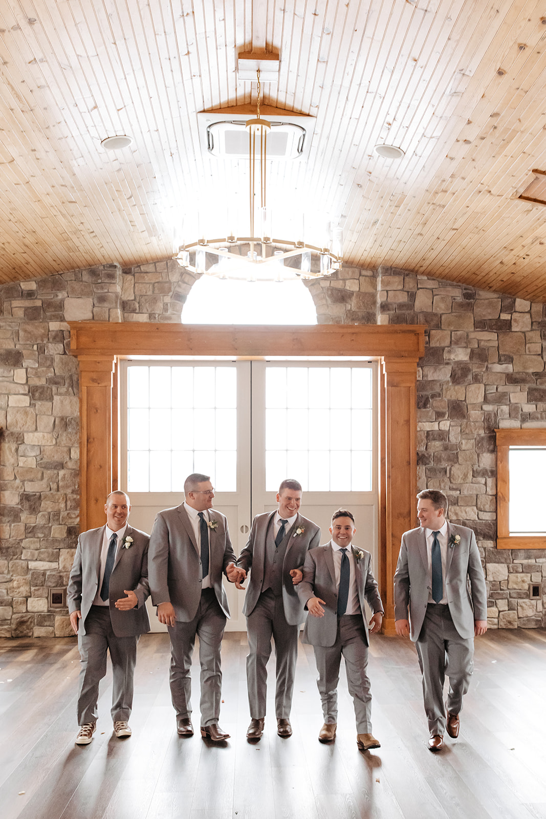 the groom with his groomsmen